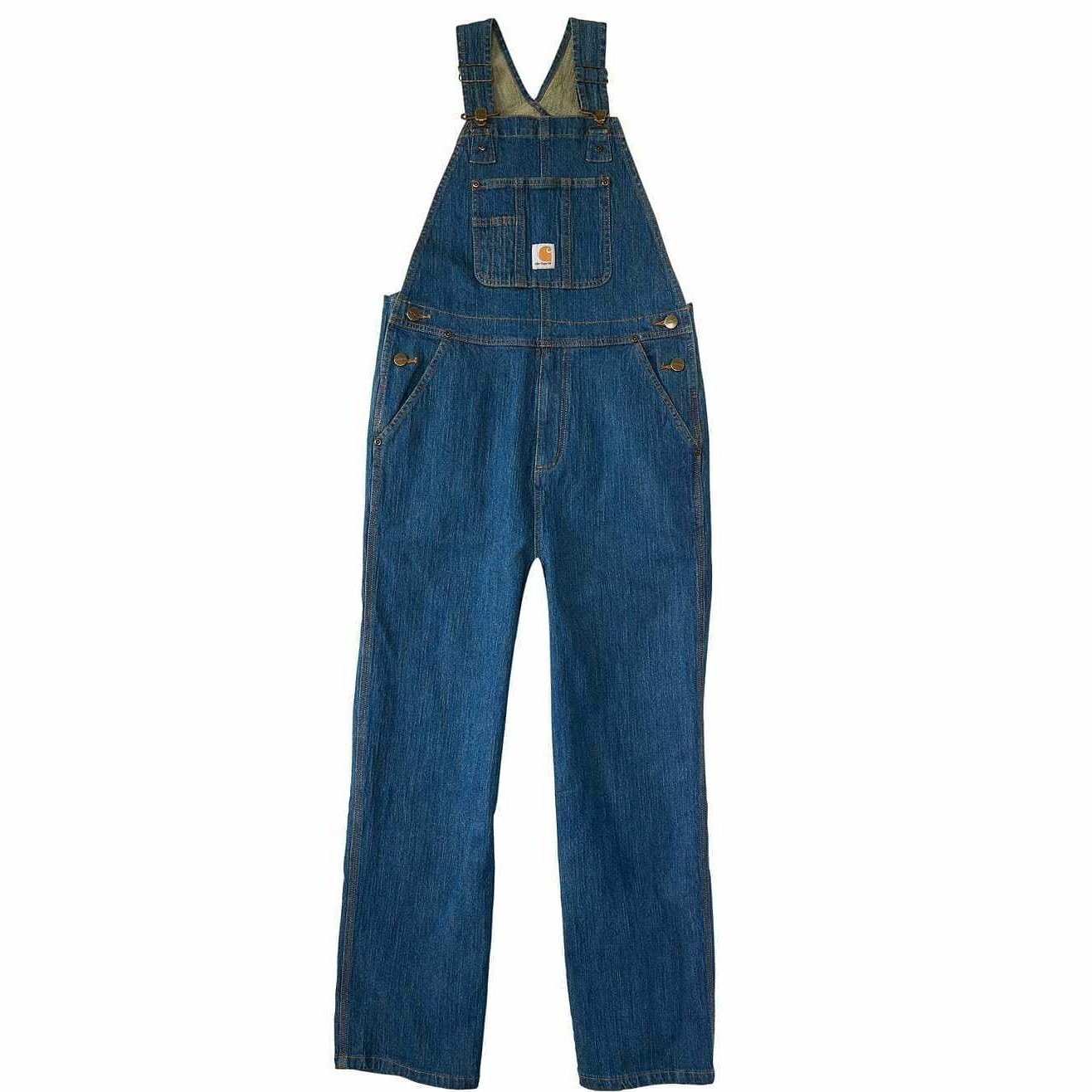 Carhartt Kid's Bib Overalls Unlined Denim Sizes 4-16