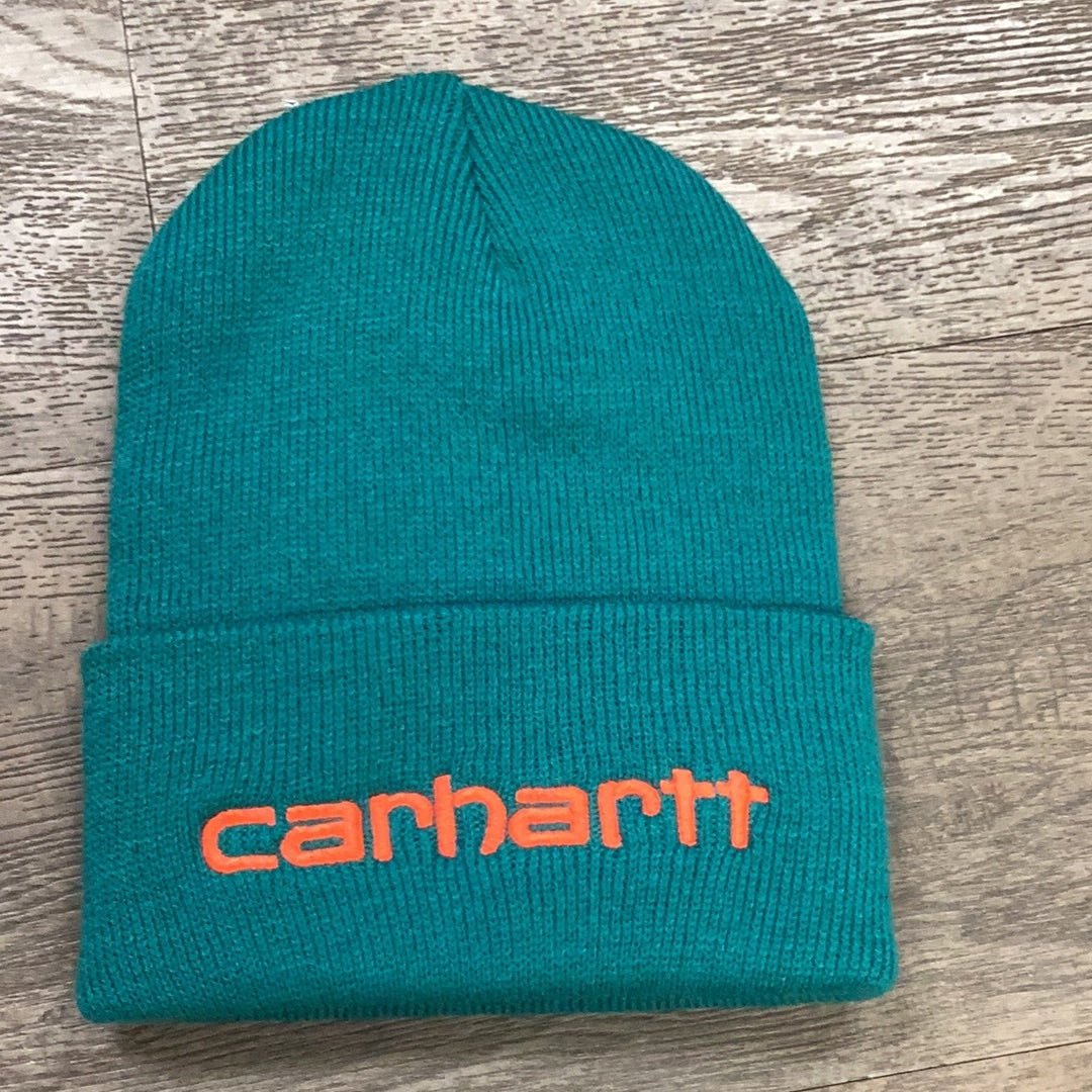 Carhartt Knit Toque Beanie Insulated Logo Graphic Cuffed