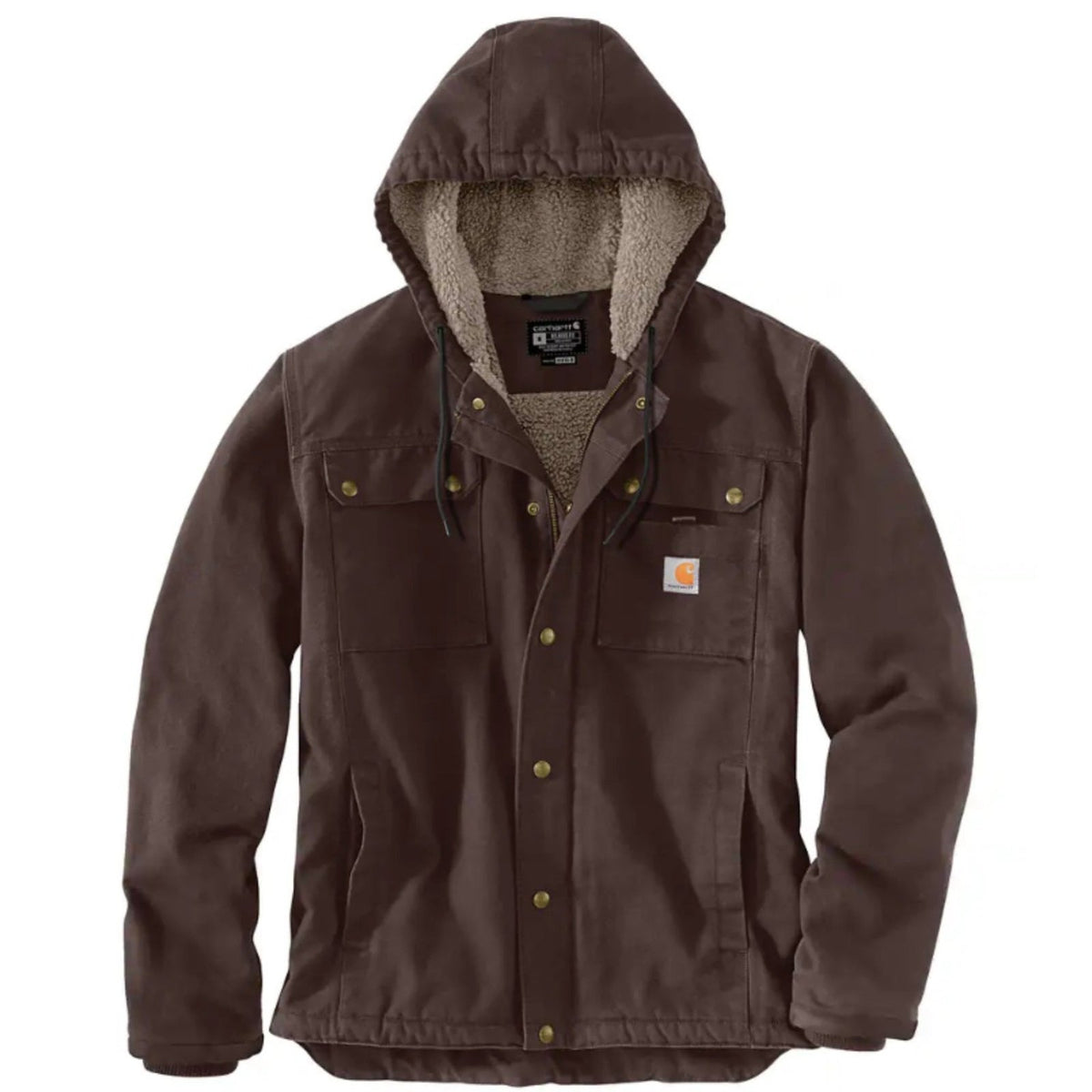 Carhartt Men’s Jacket Relaxed Fit Sherpa-Lined Washed Duck