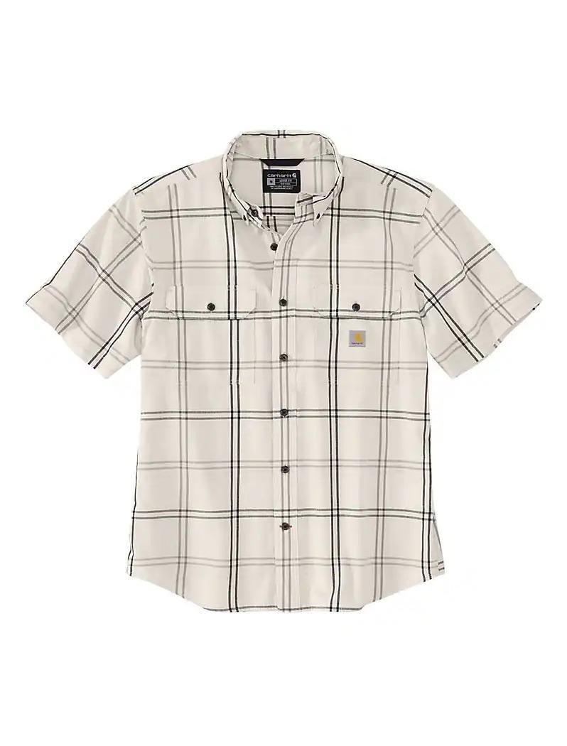 Carhartt Men's Loose Fit Midweight Short- Sleeve Plaid Shirt