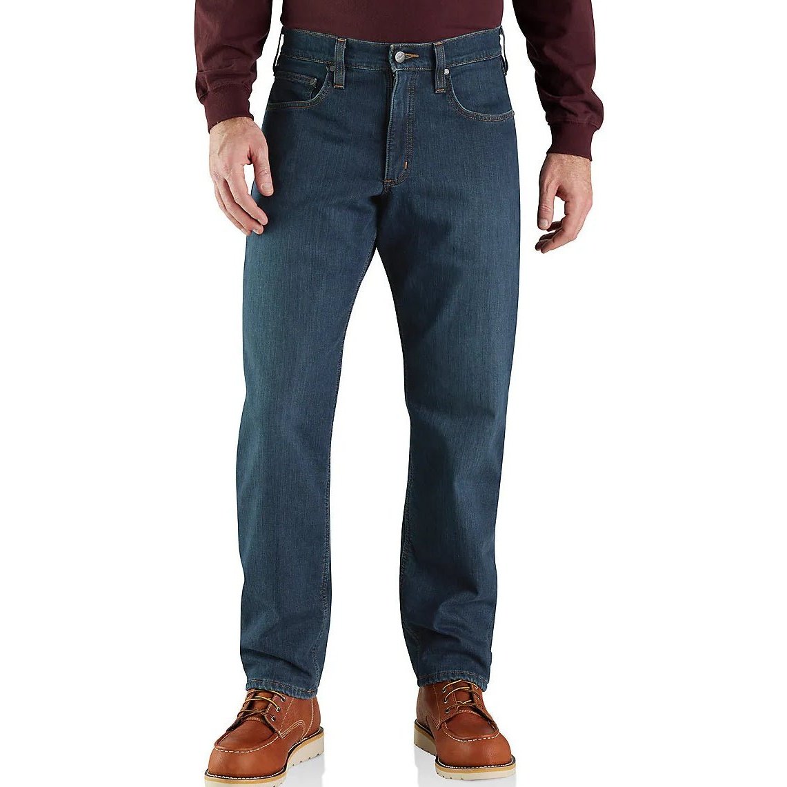 Carhartt Men’s Rugged Flex Relaxed Fit Fleece Lined 5 Pocket Jean