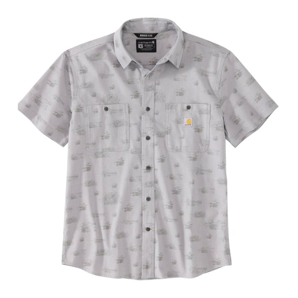 Carhartt Men’s Shirt Casual Short Sleeve Rugged Flex Relaxed Fit Lightweight