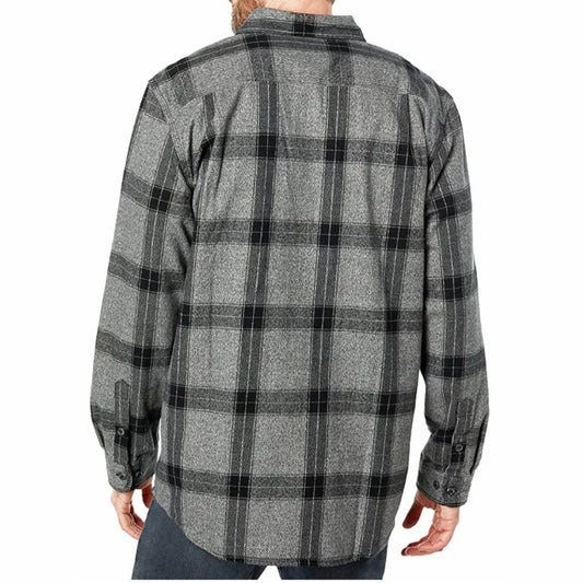 Carhartt Men’s Shirt Loose Fit Long Sleeve Heavyweight Flannel Plaid 105439 - Carhartt