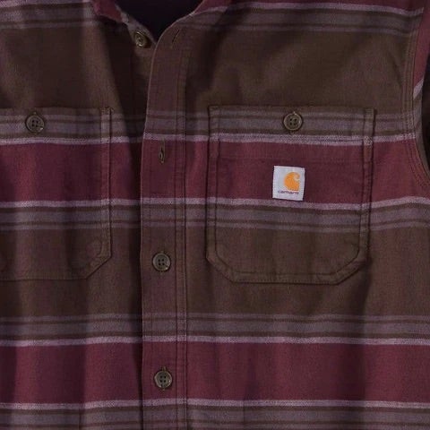 Carhartt Men’s Shirt Midweight Relaxed Fit Flannel Fleece Lined