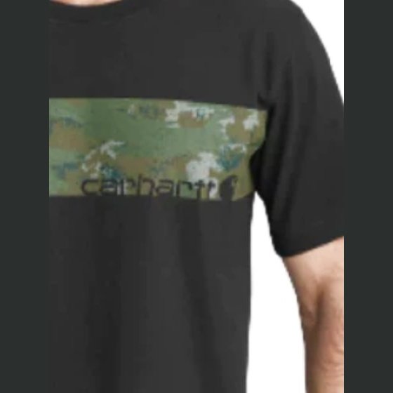 Carhartt Men’s T-Shirt Heavyweight Camo Logo 105205