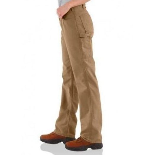 Carhartt Women's Pants Flame Resistant Carpenter Canvas Relaxed Fit