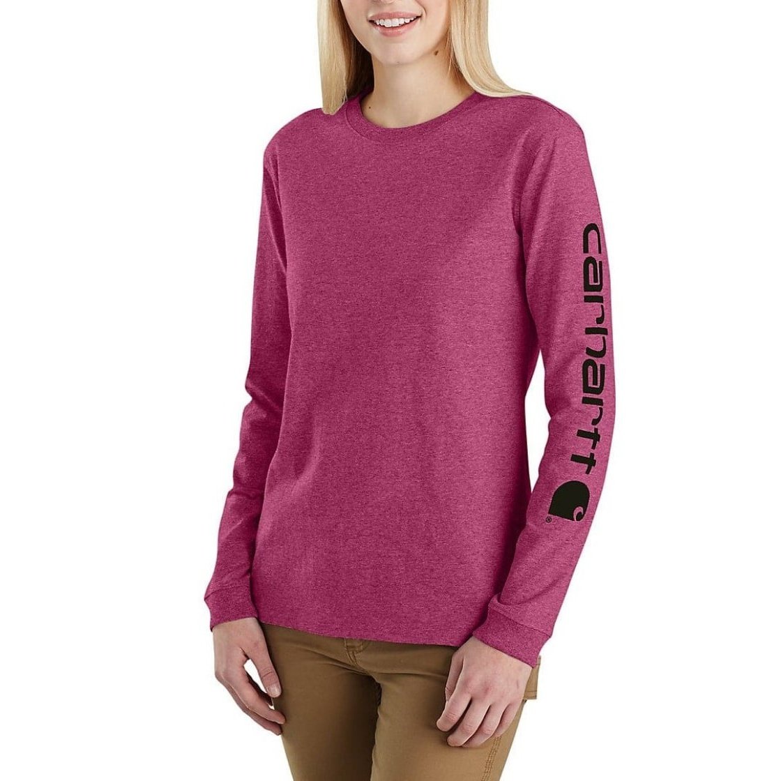 Carhartt Women’s T-Shirt Heavyweight Long Sleeve Loose Fit Graphic