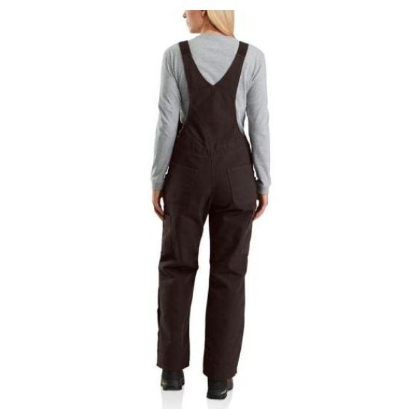 Carhartt Work Women's Bib Overalls Washed Duck Quilt Lined