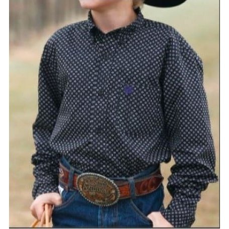 Cinch Infant & Toddler & Youth Boy's Shirt Long Sleeve Small Print