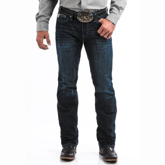 Cinch Men’s Ian Mid Rise Slim Straight Boot Cut Dark Wash - Clearance