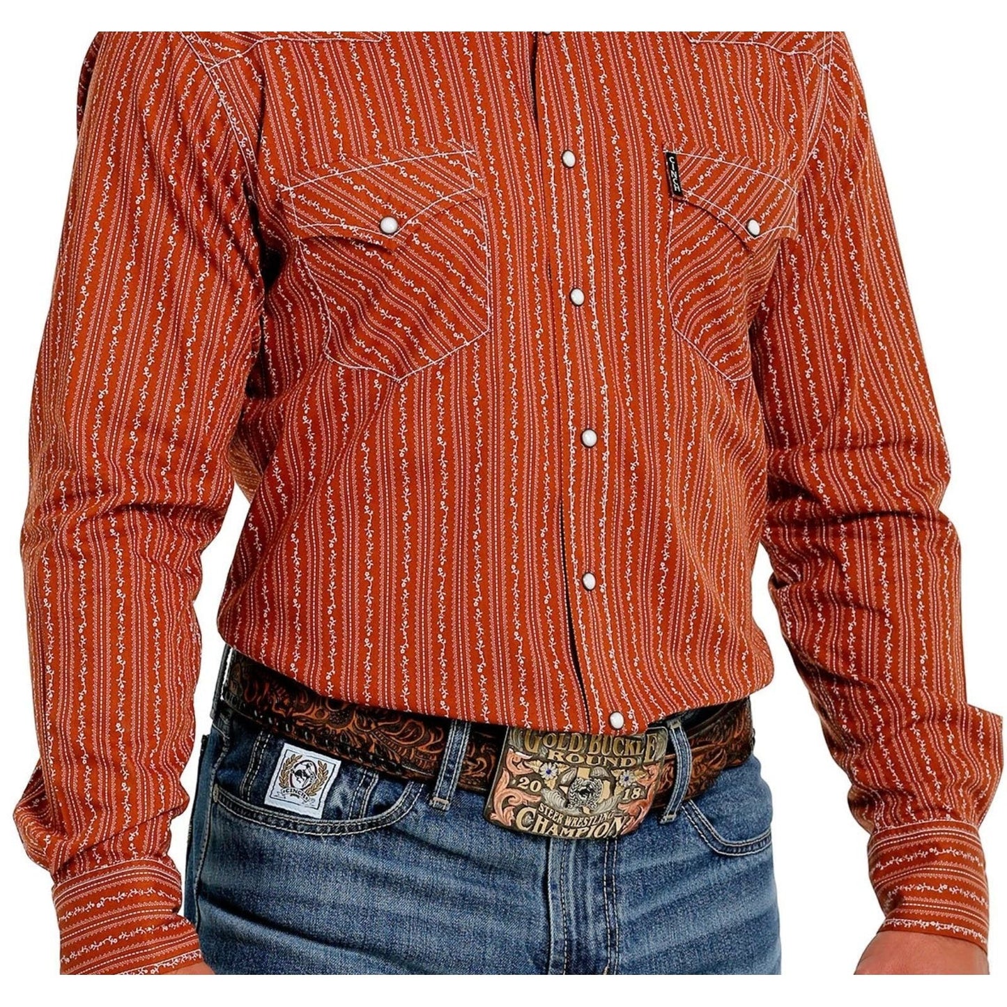 Cinch Men’s Modern Brown Long Sleeve Shirt