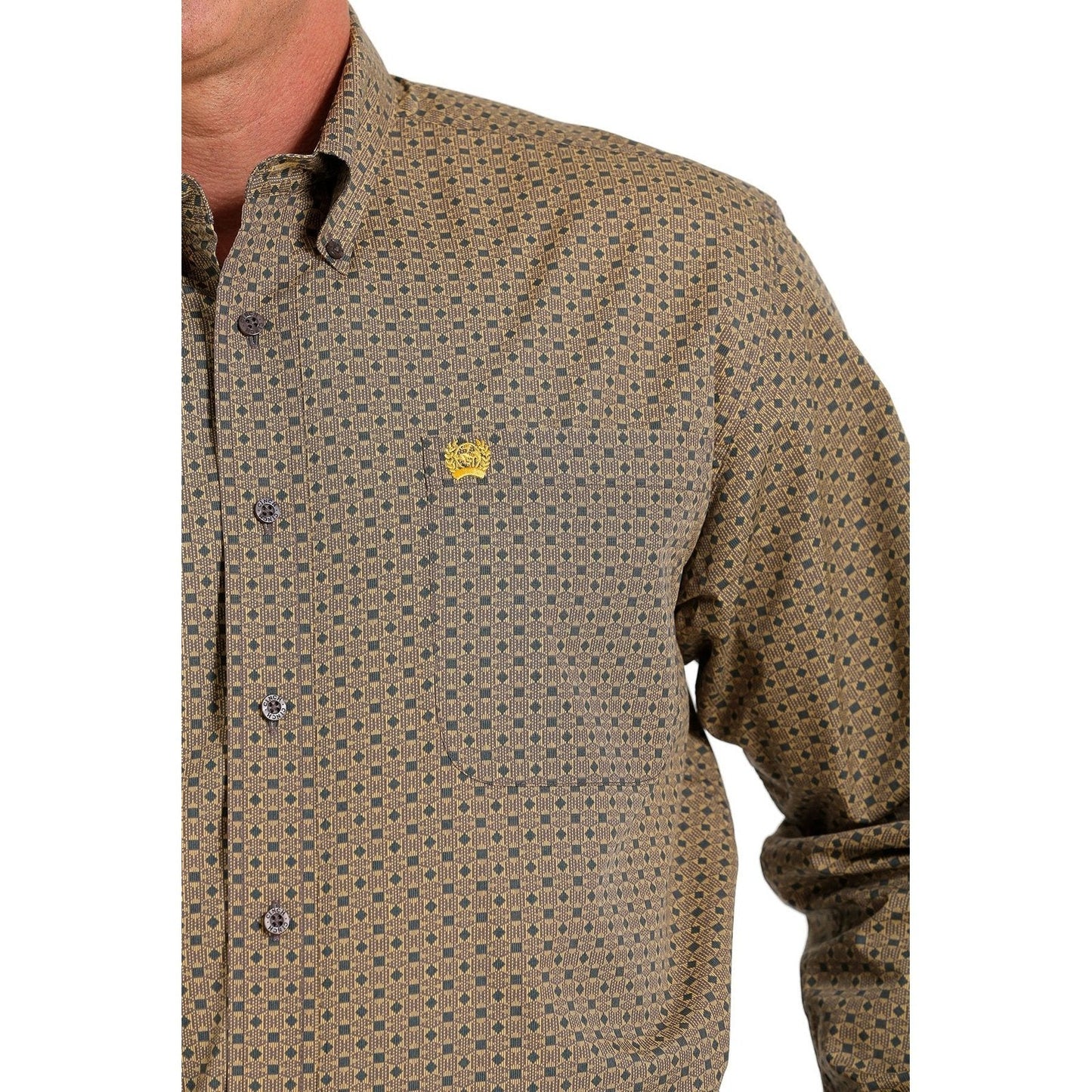 Cinch Men’s Print Long Sleeve Button Up