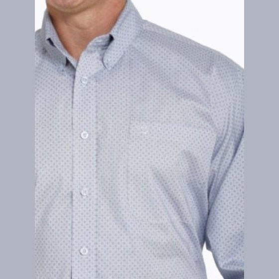 Cinch Men’s Shirt Casual Geometric Print Button Down