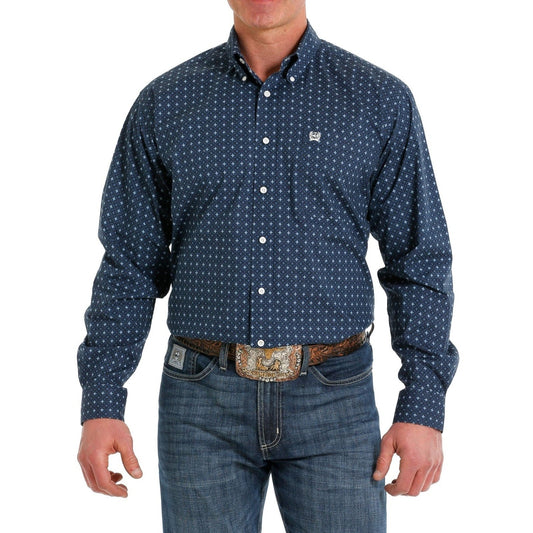 Cinch Men’s Geometric Print Button Down Western Shirt MTW1105508 - Cinch