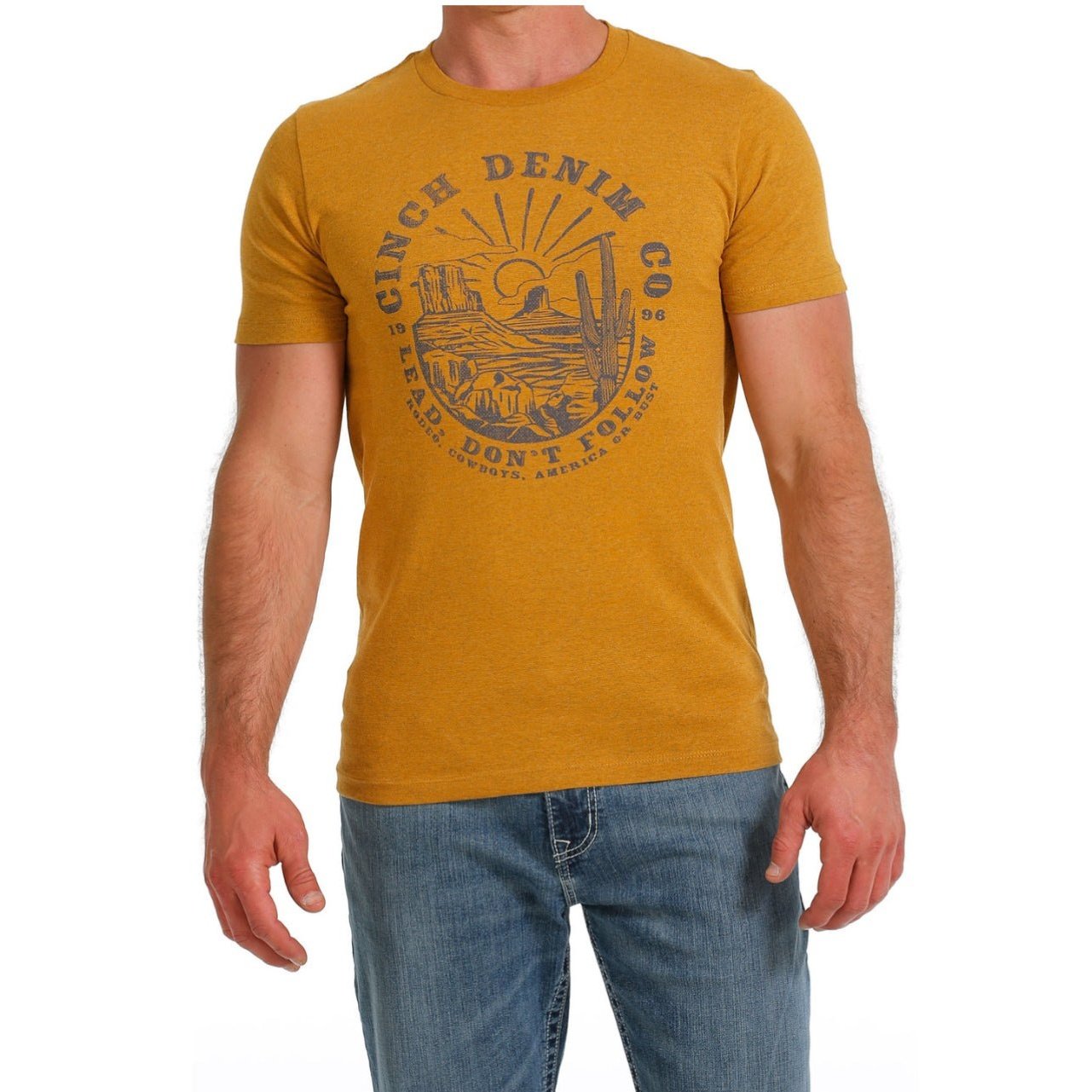 Cinch Men’s Shirt Casual Tee Lead Don’t Follow Graphic