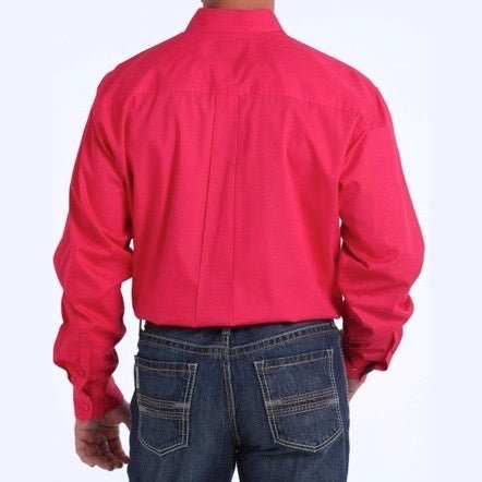 Cinch Men’s Shirt Long Sleeve, Long Tail Button Down