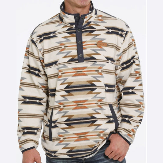 Cinch Men’s Sweater Fleece Pullover Aztec Print MWK1514014 - Cinch