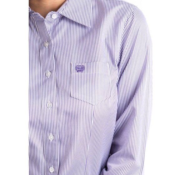 Cinch Women’s Shirt Casual Long Sleeve Tencel Fabric PUR