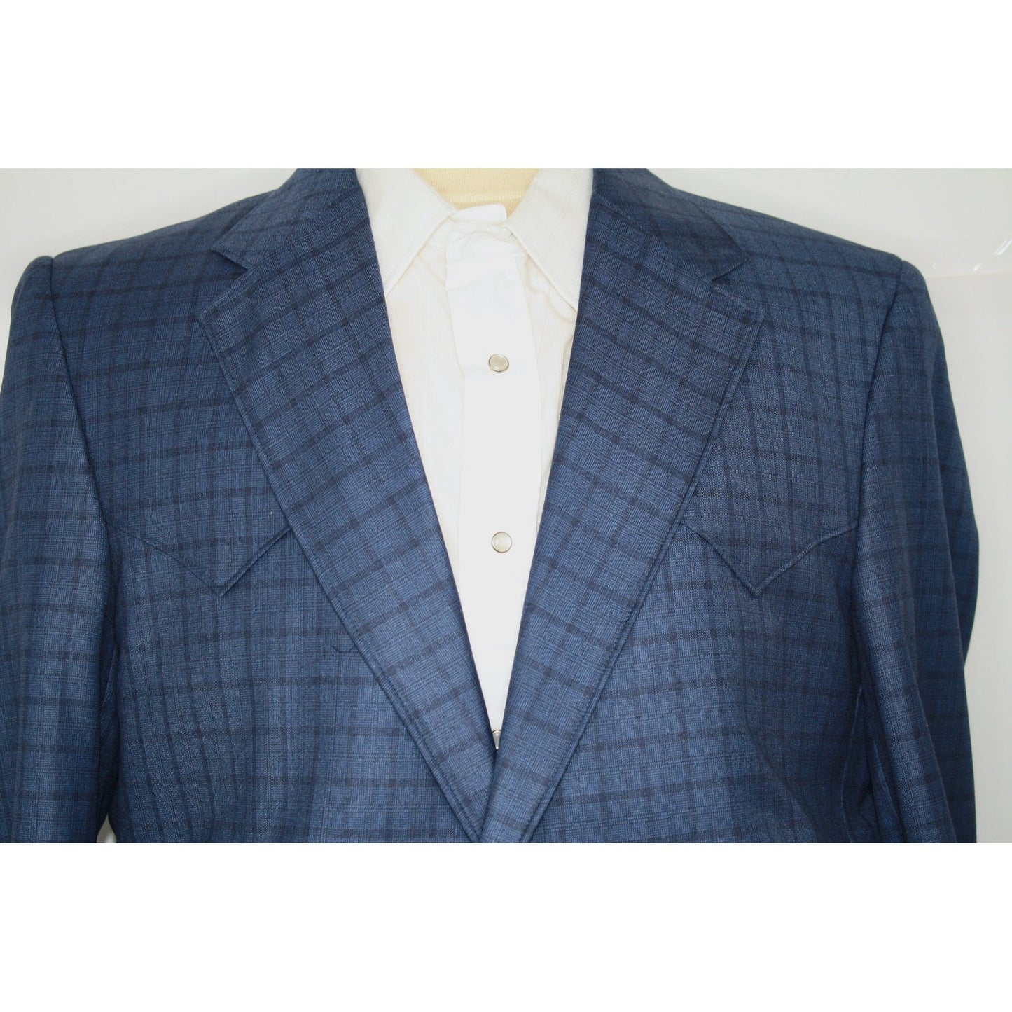 Circle S Men's Sport Jacket Blue Check Ft. Worth