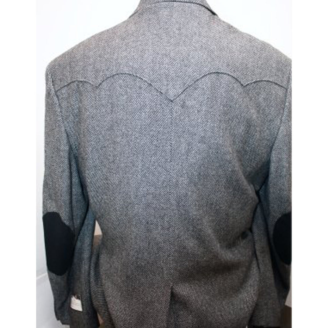 Circle S Men's Sport Jacket Plano Black/Grey Print