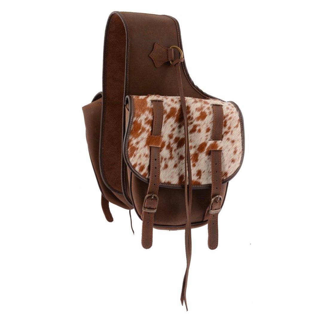 Country Legend Soft Leather Saddle Bag With Cowhide