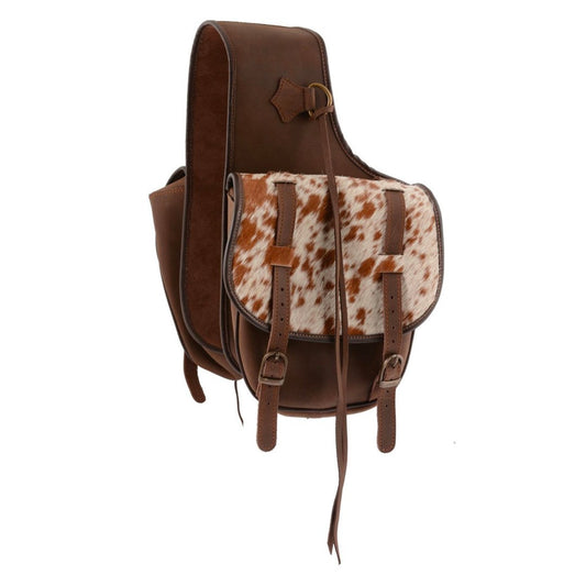 Country Legend Soft Leather Saddle Bag With Cowhide 244023 - Country Legend