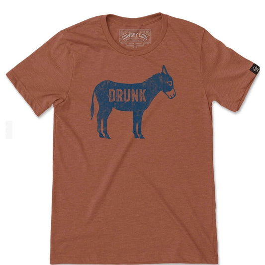 Cowboy Cool Unisex Drunk A$$ T-Shirt T022 / T024 - Cowboy Cool