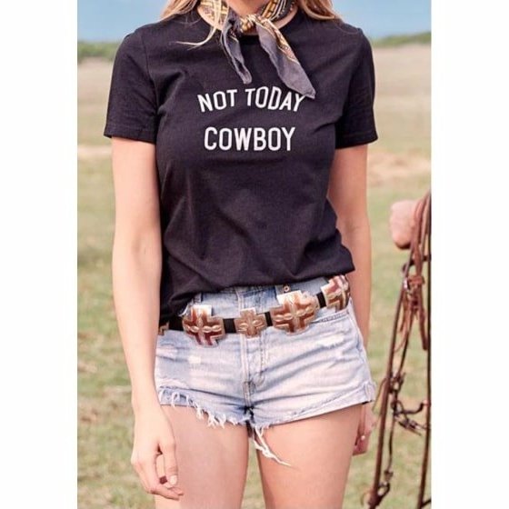 Cowboy Cool Unisex T-Shirt Graphic Not Today Cowboy