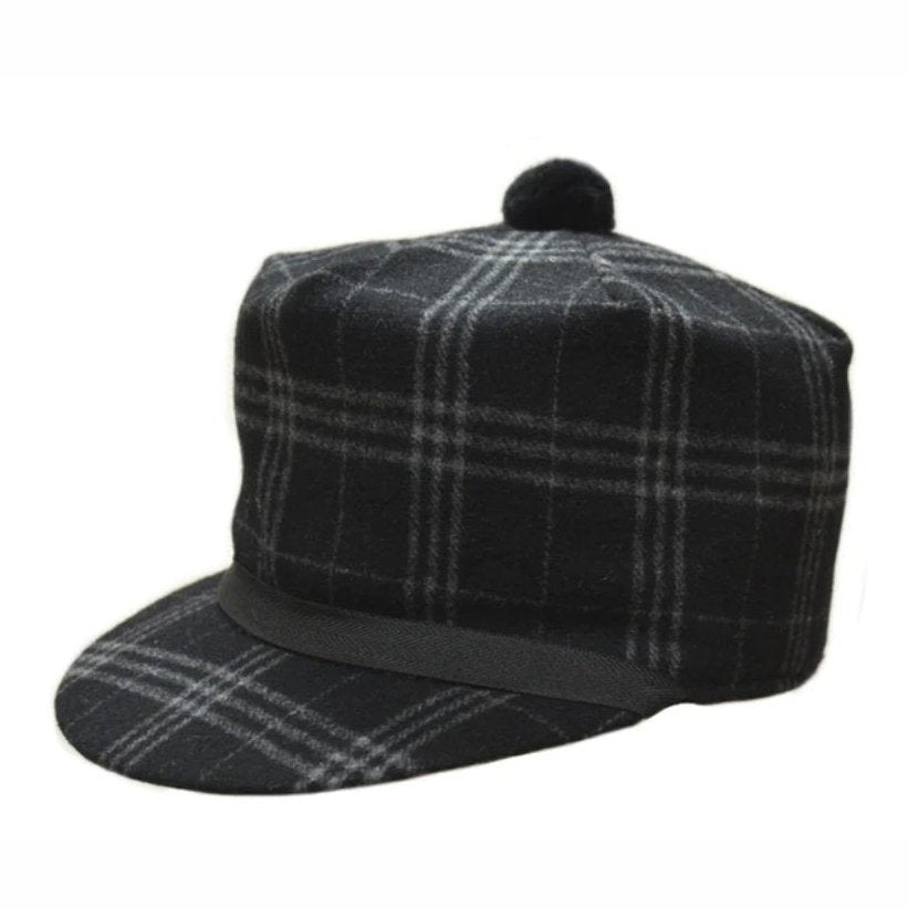 Crown Cap Plaid Stockman Cap