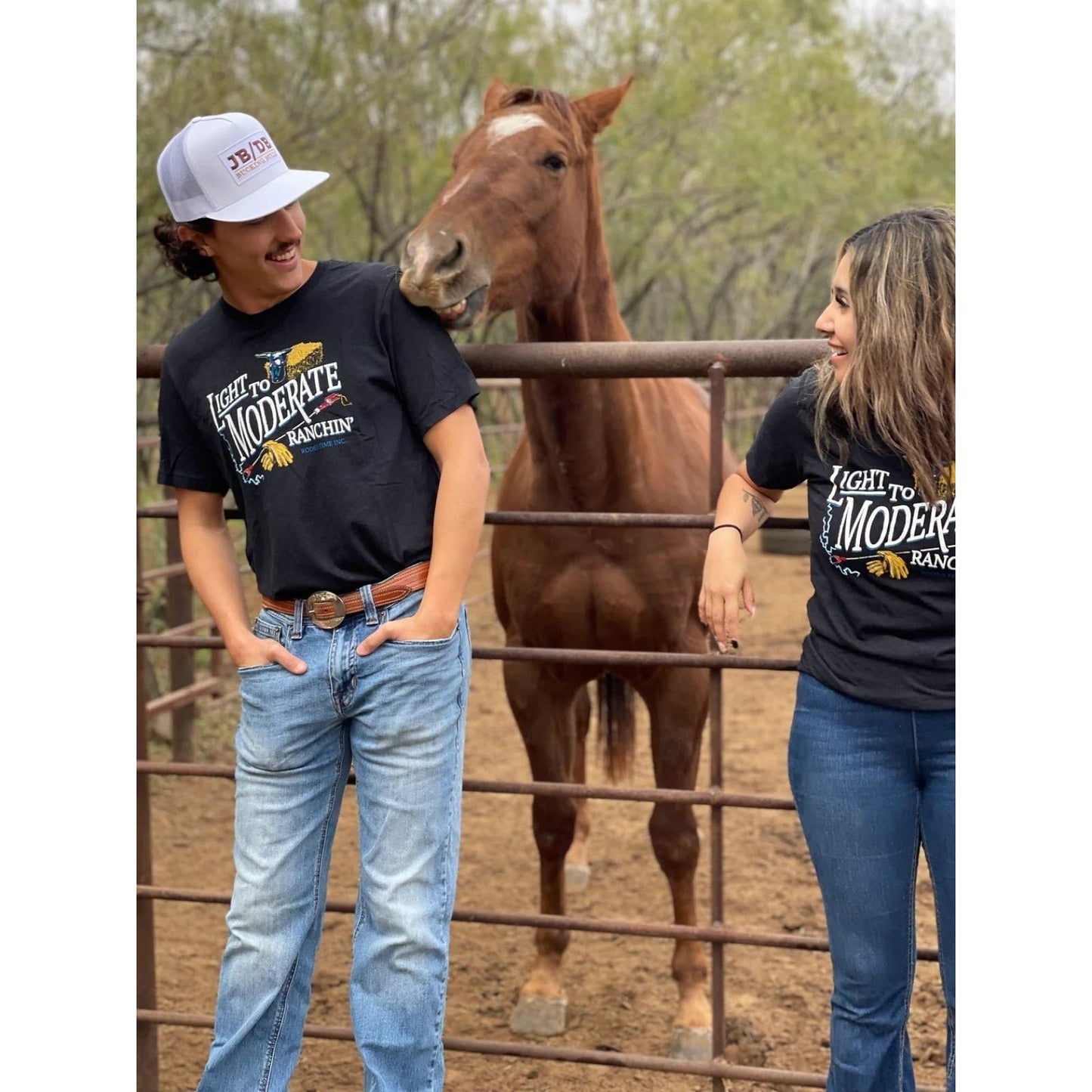 Dale Brisby Unisex T-Shirt Cotton Rich Tri-Blend Light To Moderate Ranchin' T-85