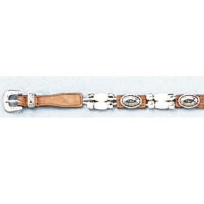 Double S Hatband Leather Bone and Concho Sets 0298344 / 0298301 - Double S Collection