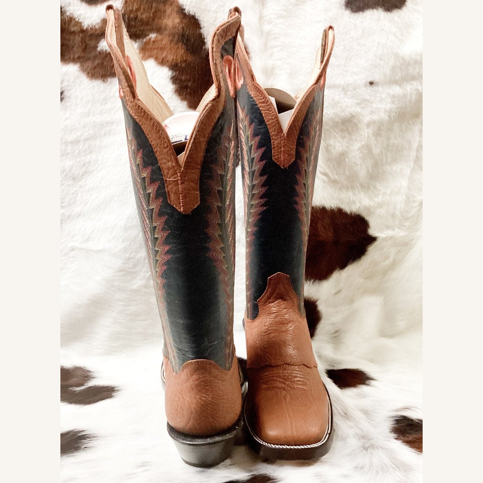 Hondo Men’s Cowboy Boots 16" Cowboy Heel, Square Toe 4017 - Hondo Boots