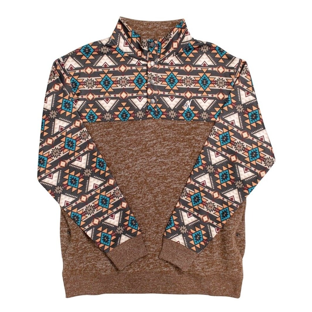Hooey Unisex Pullover Stevie Snaps Aztec Pattern
