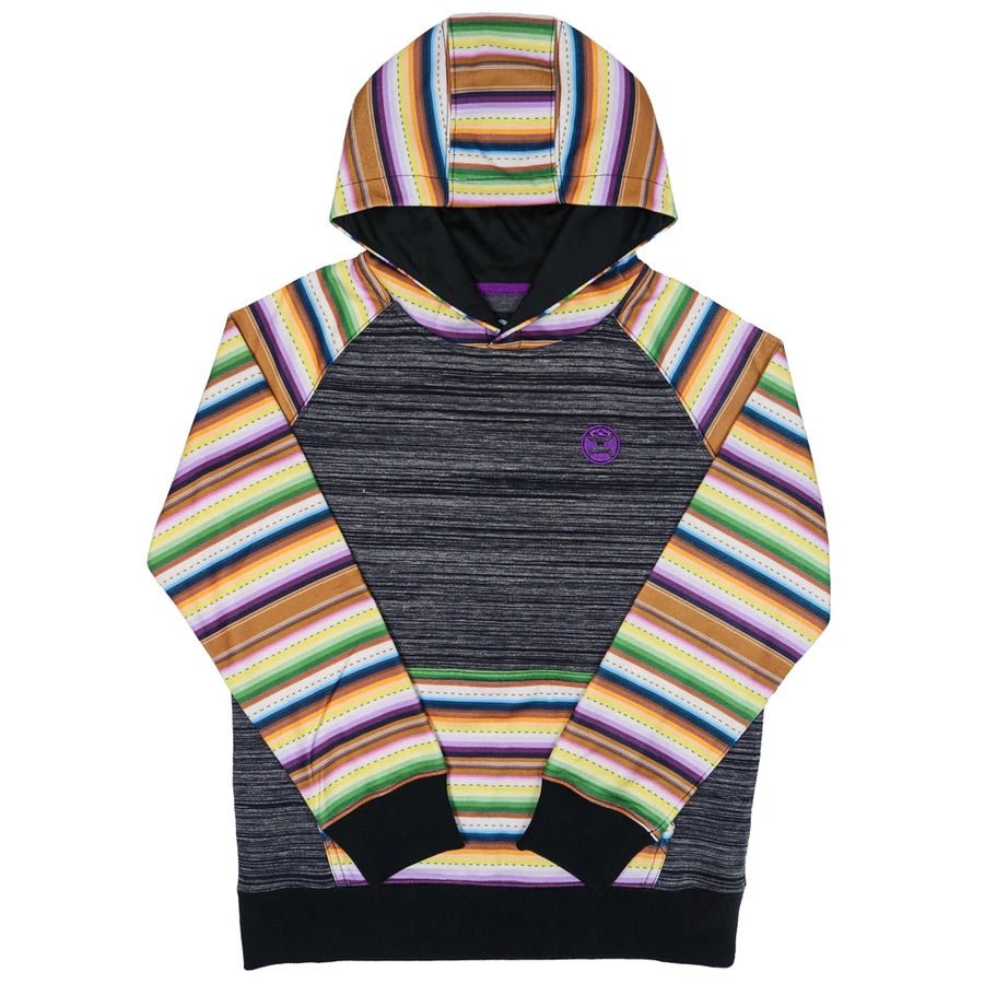 Hooey Youth Girl’s Catalina Black Space Dye Hoodie - CLEARANCE