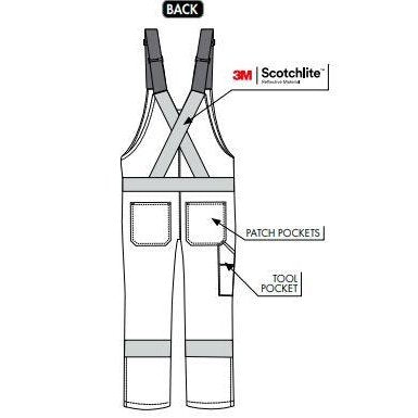 IFR UltraSoft® 9 oz Flame Resistant FR/Hi-Vis Bib Pants