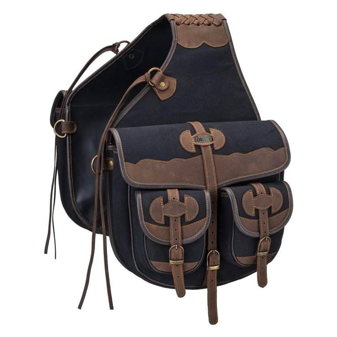 Canvas Trail Bag with Leather Accents 61-9928-17-0 - Tough 1