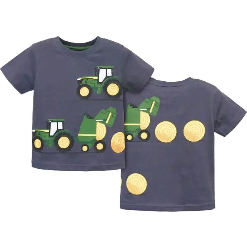 John Deere Boy’s Shirt Bailing Hay -Clearance