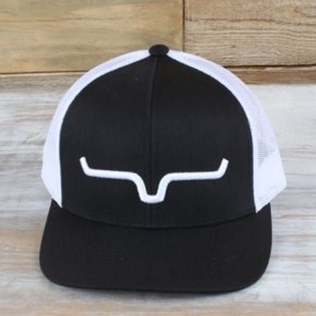 Kimes Ranch Cap Weekly Trucker Mid Profile Black/White