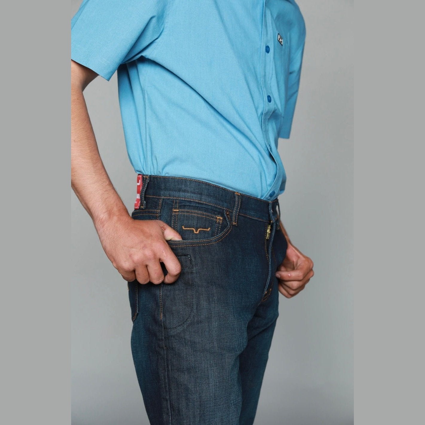 Kimes Ranch Men's Jeans Roger Low Rise, Slim Fit, Boot Cut