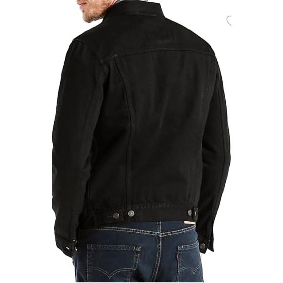 Levi’s Men’s Jacket Black Trucker Metal Buttons