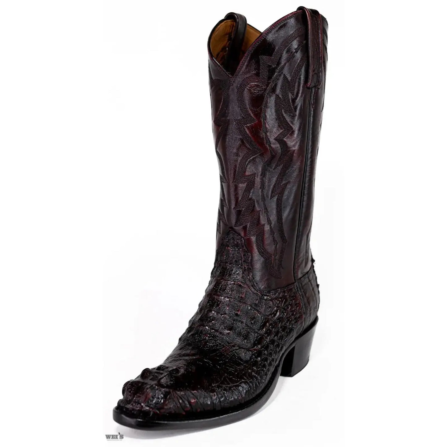 Lucchese 2000 Men's Cowboy Boots 13" Exotic Caiman/Deer T3034.R4