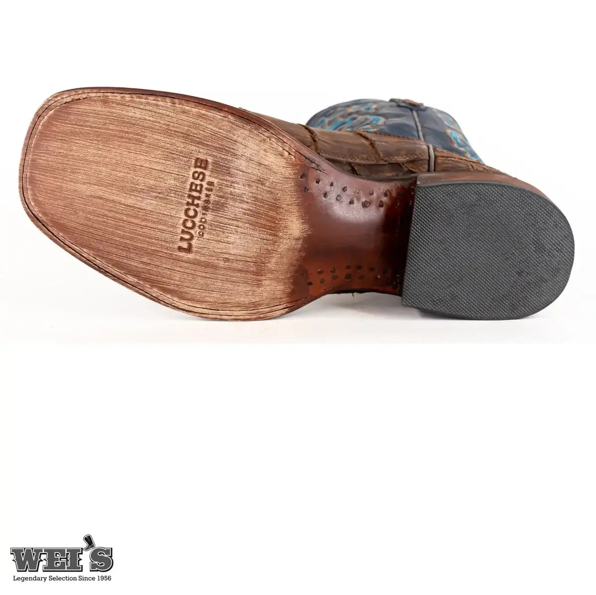 Lucchese Men's Cowboy Boot 12" Exotic Gator Wide Square Toe