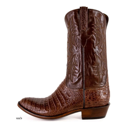 Lucchese Men's Cowboy Boots 13" Exotic Caiman E2115.63EE