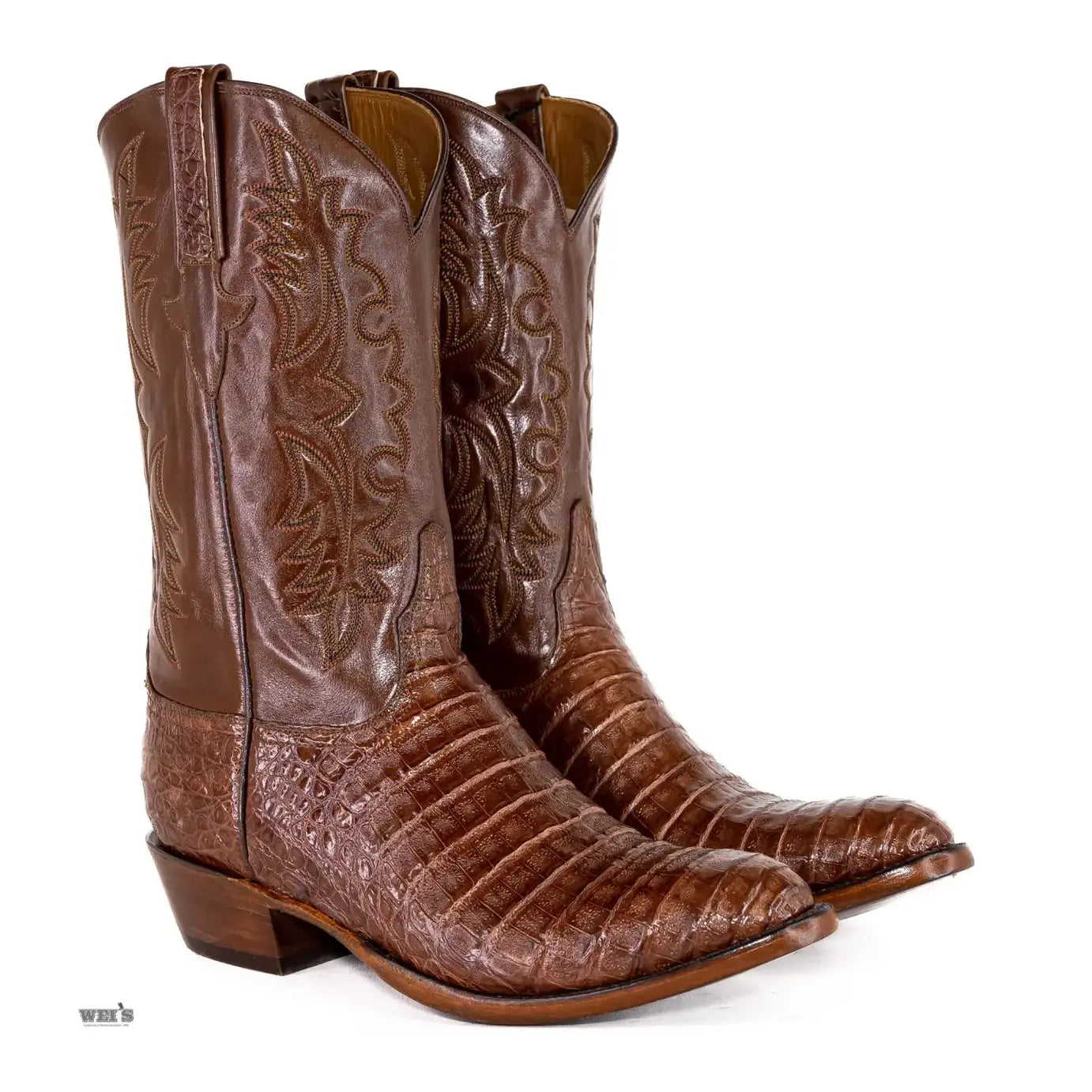 Lucchese Men's Cowboy Boots 13" Exotic Caiman E2115.63EE