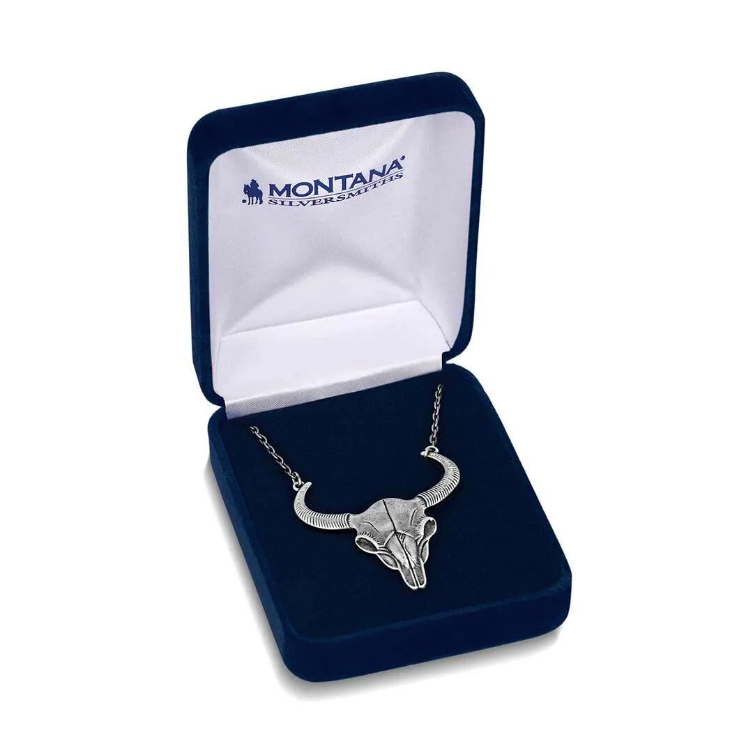 Montana Silversmith Men's Buffalo Skull Necklace
