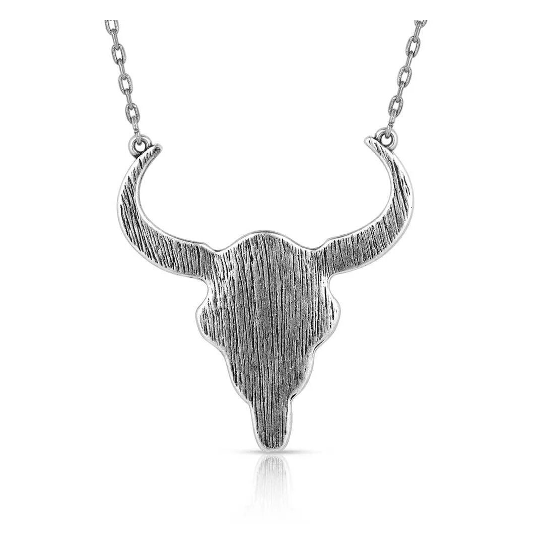 Montana Silversmith Men's Buffalo Skull Necklace NC5790 - Wei's Western Wear