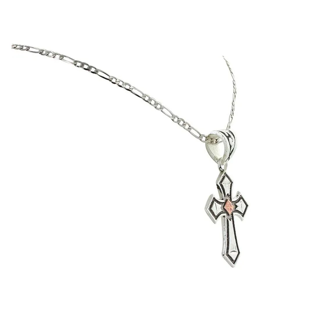 Montana Silversmiths Antique Copper Diamond Cross