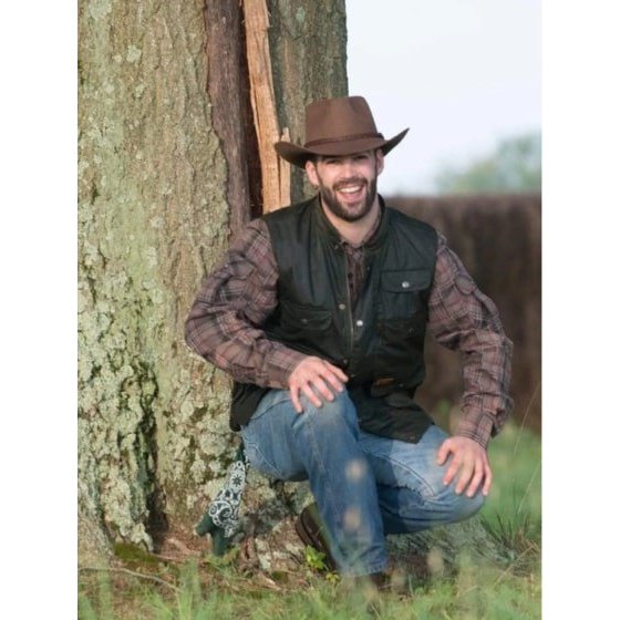 Outback Trading Co. Hat Wool Forbes 5" Teardrop Pinch Crown Brim 3-1/4"