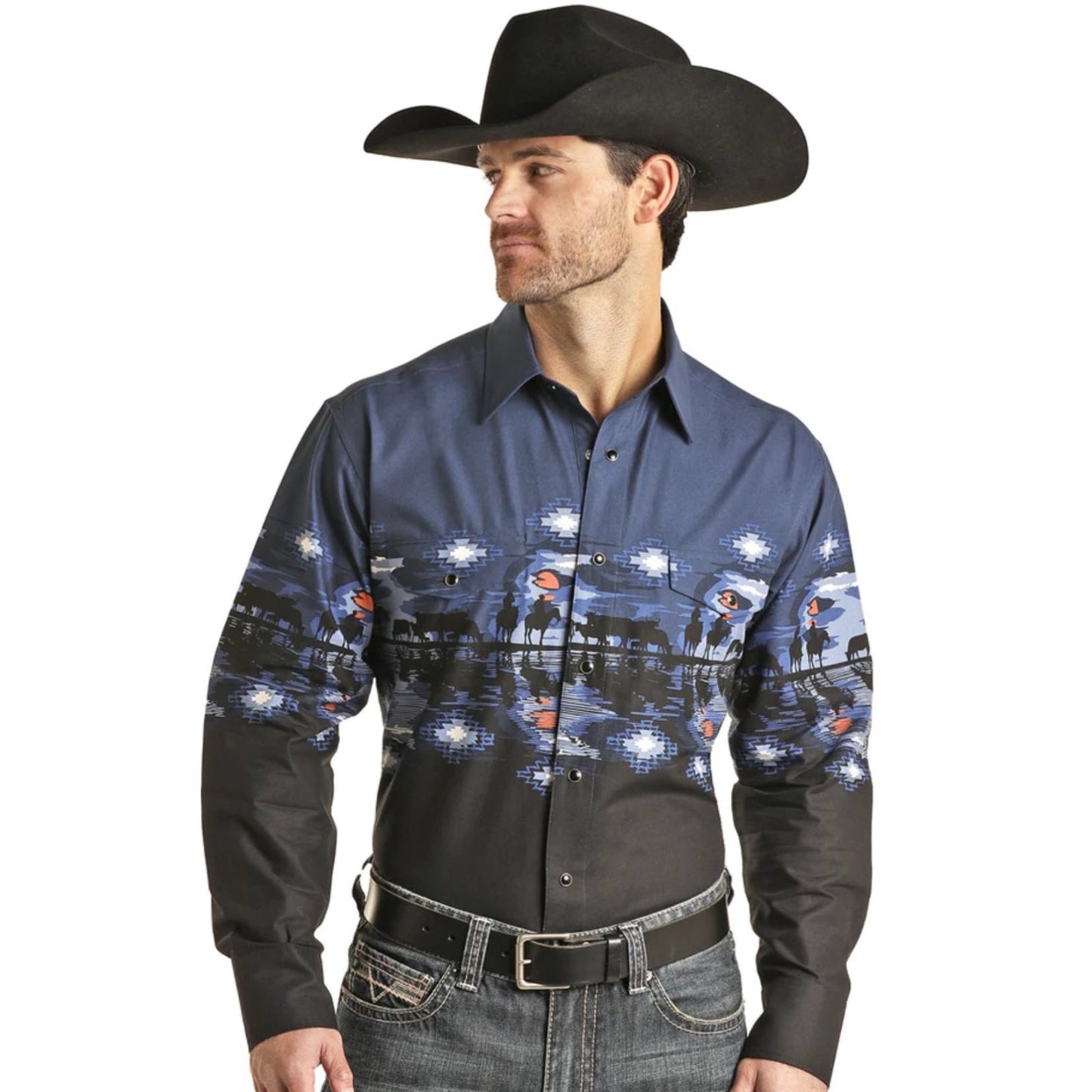 Panhandle Slim Cowboy Border Long Sleeve