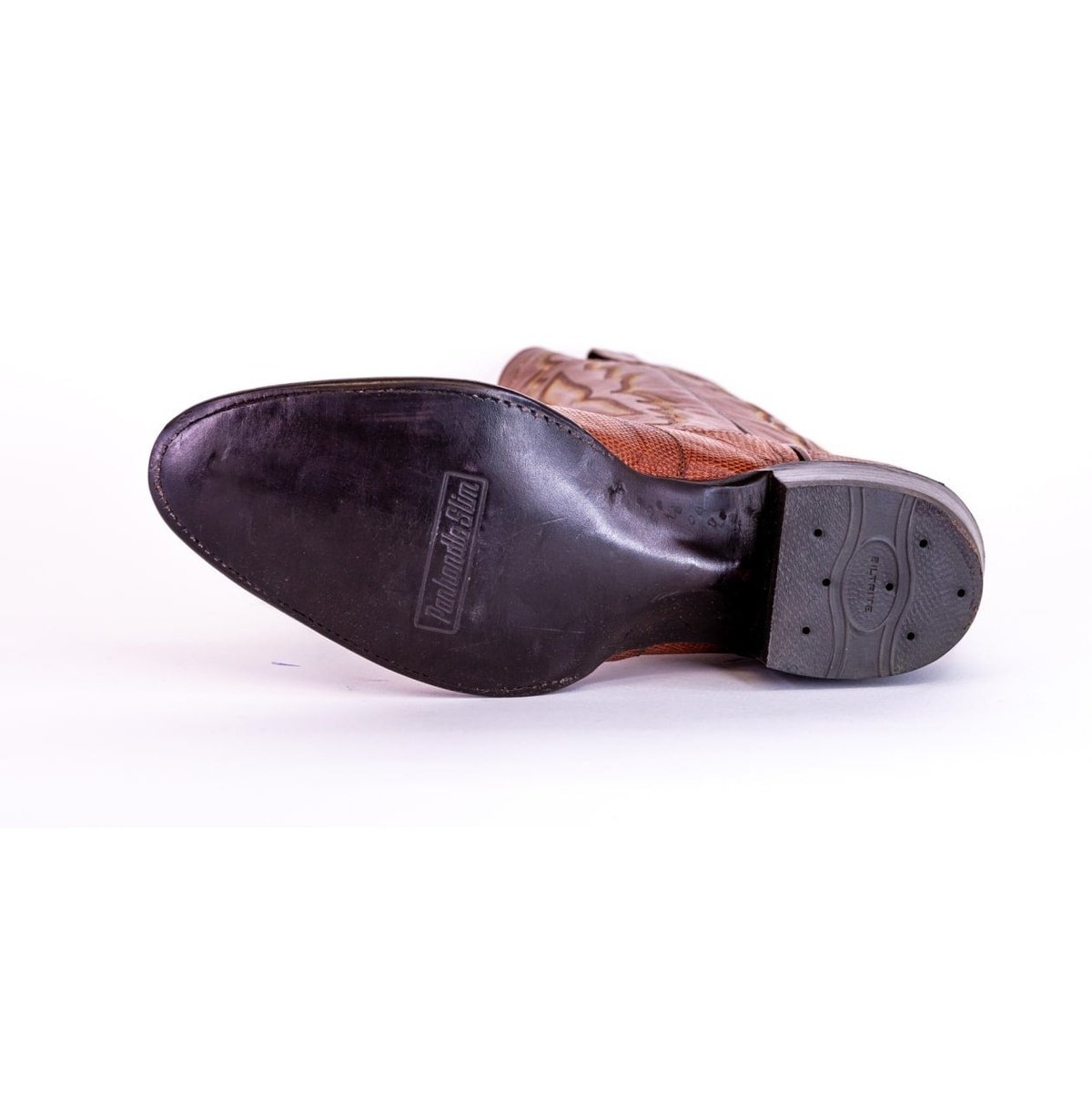 Panhandle Slim Men's Cowboy Boots 14" Exotic Lizard Cowboy Heel R Toe 6-LIZARD